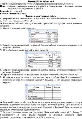 Обложка для материала ПР_Составление годовых отчётов. Составление консолидированных отчётов