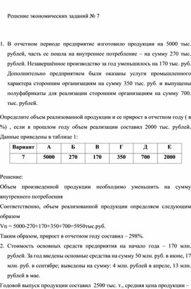 Обложка для материала Решение экономических заданий № 7