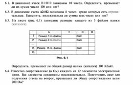 Обложка для материала материал по информатике по  Excel