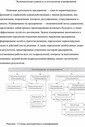 Обложка для материала Экономическая сущность и методология планирования