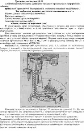 Практическая работа специальности 15.02.05. «Техническая эксплуатация оборудования в торговле и общественном питании»