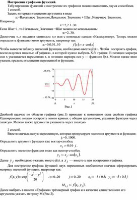 Обложка для материала Построение графиков функций