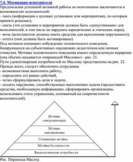 Обложка для материала Мотивация исполнителя