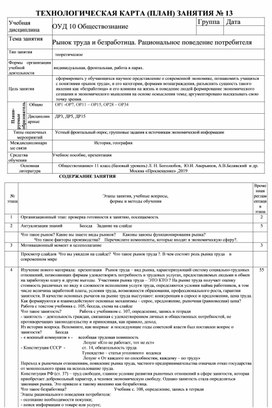 Обложка для материала Рынок труда и безработица. Рациональное поведение потребителя