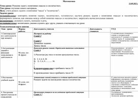 Обложка для материала Конспект по математике для 3 класса УМК "Школа России" по теме "Решение задач с понятиями «масса» и «количество»."