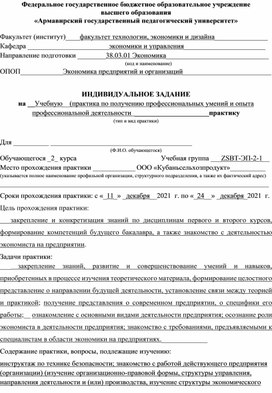 Обложка для материала Практика для специальности 38.03.01.