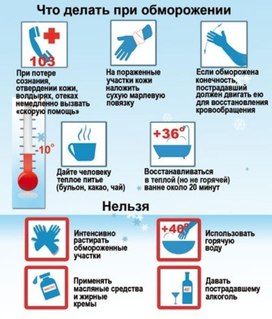 Обложка для материала что делать при обморожении