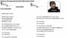 James Blunt - You`re Beautiful