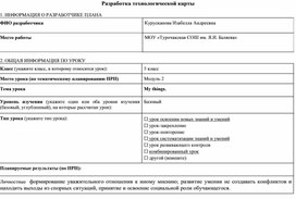 Обложка для материала Технологическая карта урока по английскому языку "My Things"