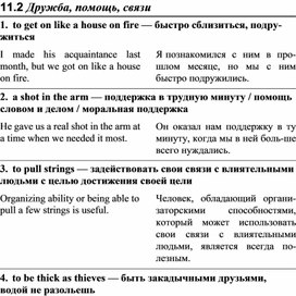 Обложка для материала АНГЛИЙСКИЙ слова дружба