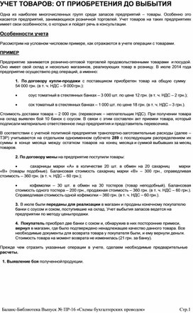 Обложка для материала УЧЕТ ТОВАРОВ: ОТ ПРИОБРЕТЕНИЯ ДО ВЫБЫТИЯ