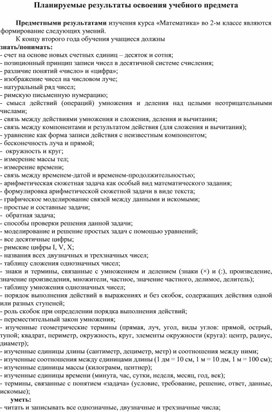 Обложка для материала планируемы результаты