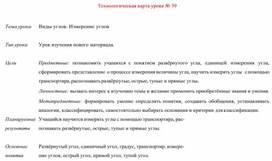 Обложка для материала Технологическая карта урока № 39
