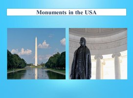 Обложка для материала Презентация "Monuments in the USA"