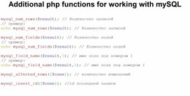 Обложка для материала Additional php functions for working with mySQL