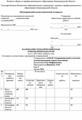 КТП Информатика (сварщик)