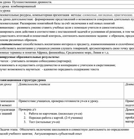 Обложка для материала Конспект урока географии в 5 классе на тему "Путешественники древности"