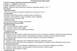 Обложка для материала Прибавить и вычесть число  1 класс.docx