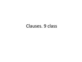 44 Clauses. 9 class
