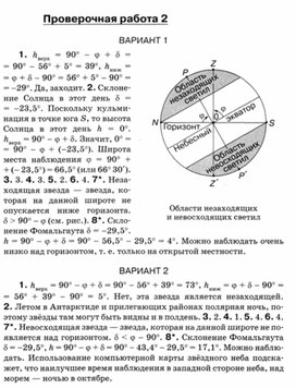 Обложка для материала Астрономия 11 кл итоговая контрольная работа
