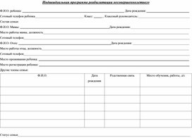 Обложка для материала Индивидуальная программа реабилитации несовершеннолетнего