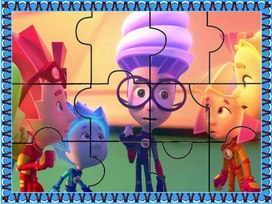 Обложка для материала пазл фиксик