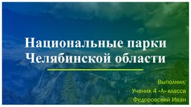 Проект "Национальные парки Челябинской области"