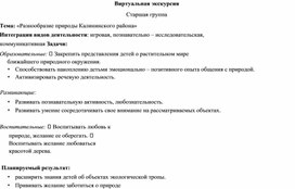 Виртуальная экскурсия «Разнообразие природы Калининского района»