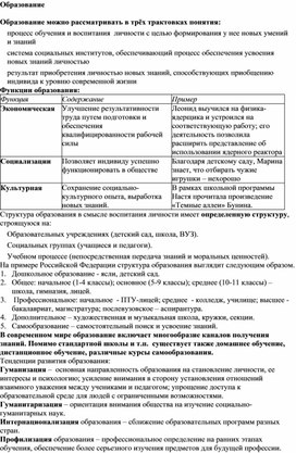 Обложка для материала образование