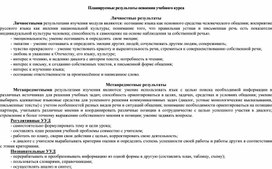 Рабочая программа элективного курса по русскому языку