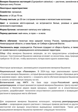 Обложка для материала Венерин башмачок