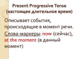 Презентация "Past Continuous Tense and Past Continuous Tense"