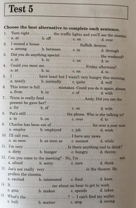 Раздаточный материал по английскому языку ( 5-6 класс)