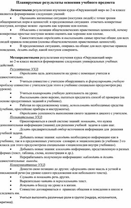 Обложка для материала планируем результаты