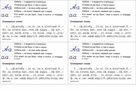 Карточки по чистописанию в 3 классе