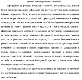 Обложка для материала Аудит нематеріальних активів