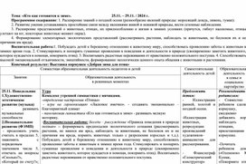 Обложка для материала Календарно-тематическое планирование в средней группе на тему недели: "Кто как готовится к зиме"