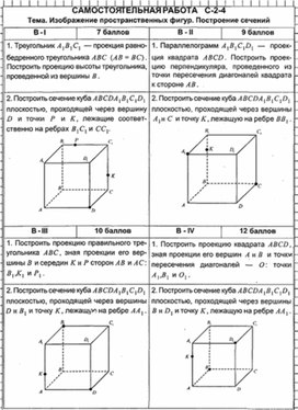 Обложка для материала Геометрия в таблицах 10-11кл