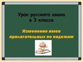 Презентация по русскому языку " Изменение имён прилагательных по падежам".