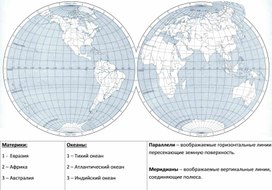 Мир глазами географа. Карта для индивидуальной работы