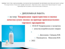 Обложка для материала Презентация Выпускной квалификационной работы