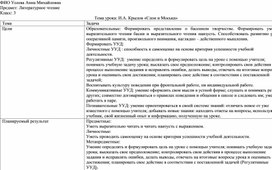 Обложка для материала Литературное чтение 3 класс. И.А. Крылов "Слон и Моська"