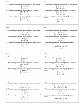 Обложка для материала Системы уравнений