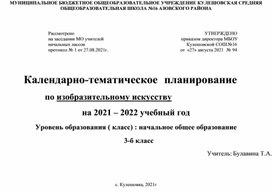 Обложка для материала КТП По ИЗО 3 класс
