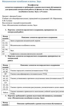 Механические колебания контрольная 9 класс. Контрольная работа №3 по теме «механические колебания и волны». Контрольная работа №3 по теме «механические колебания и волны. Звук». Механические колебания и волны самостоятельная работа 33. Контрольная работа номер 3 механические колебания.