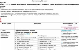 Обложка для материала Сложение и вычитание многозначных чисел. Прикидка суммы и разности (урок введения нового знания)