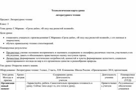 Конспект урока по литературному чтению С.Маршак " Гроза днем"