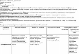 Обложка для материала Конспект урока математики _Плоскость. Прямая. Луч._ (5 класс)
