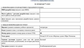 Методическая разработка урока русского языка в 9 классе на тему: "Поэма Н. В Гоголя «Мертвые души» Образ Чичикова"