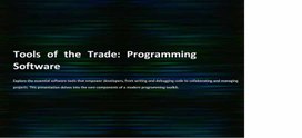 Обложка для материала Tools of the Trade: Programming Software